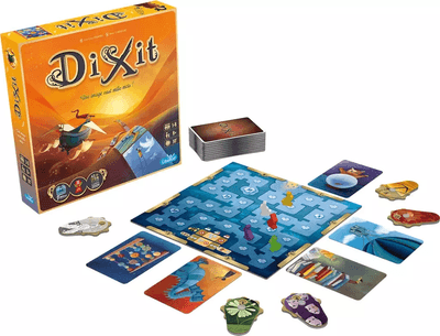 Contenu de la boîte du jeu de société Dixit