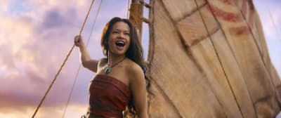 Vaiana sur un voilier